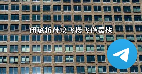 <b>用纸折什麼飞機飞得最快</b>