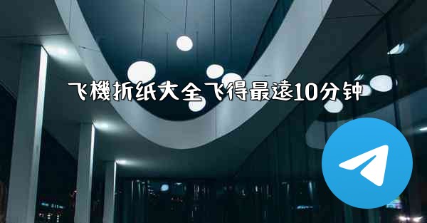飞機折纸大全飞得最遠10分钟