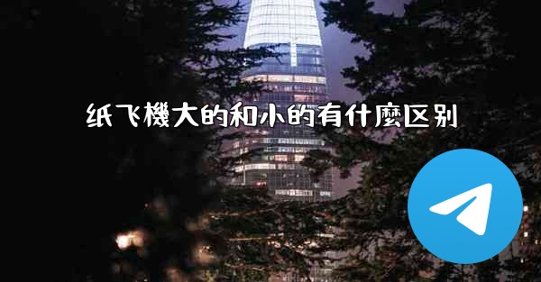 纸飞機大的和小的有什麼区别