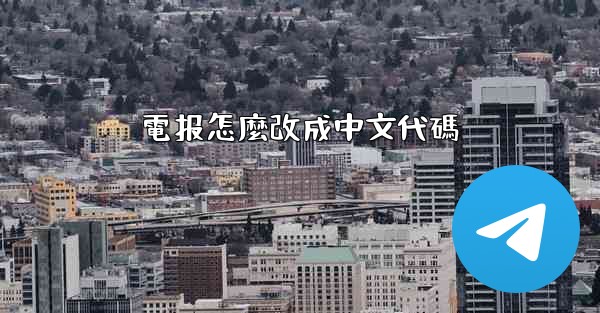 電报怎麼改成中文代碼