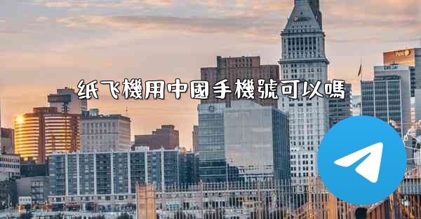 纸飞機用中國手機號可以嗎