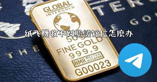 纸飞機收不到驗證短信怎麼办