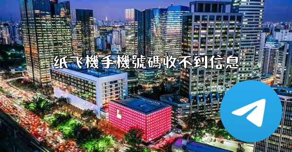 纸飞機手機號碼收不到信息