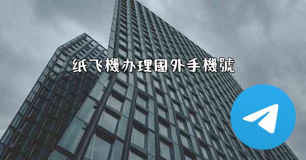 纸飞機办理國外手機號