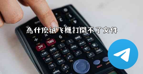 為什麼纸飞機打開不了文件