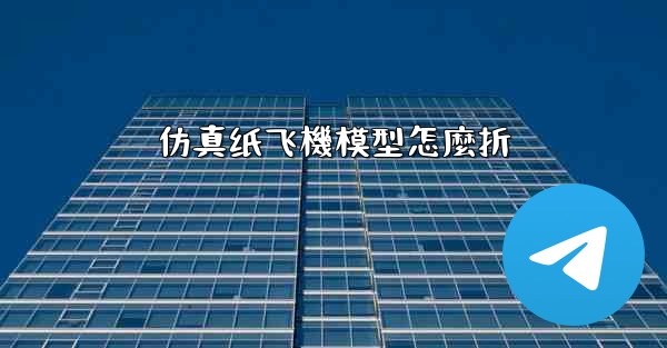 <b>仿真纸飞機模型怎麼折</b>