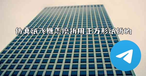 仿真纸飞機怎麼折用正方形纸折的