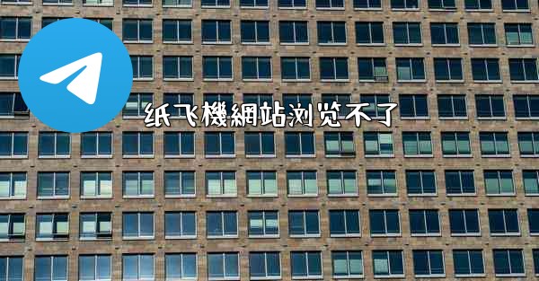 纸飞機網站浏览不了