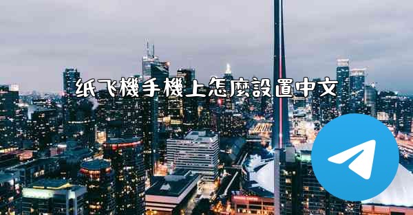 纸飞機手機上怎麼設置中文