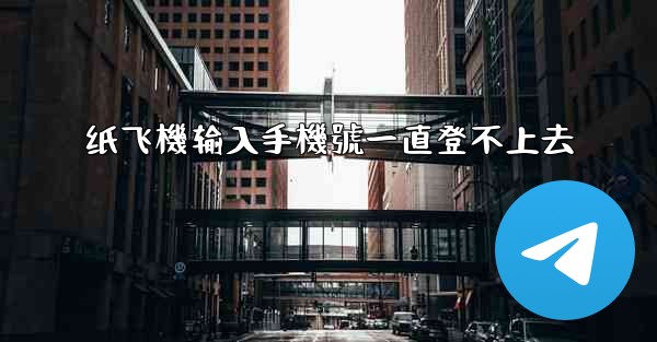 纸飞機输入手機號一直登不上去