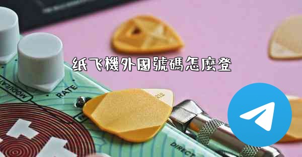 纸飞機外國號碼怎麼登