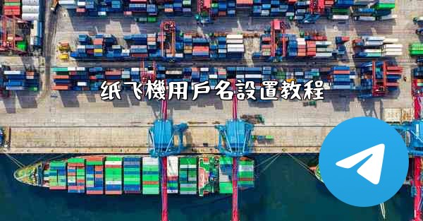 纸飞機用戶名設置教程