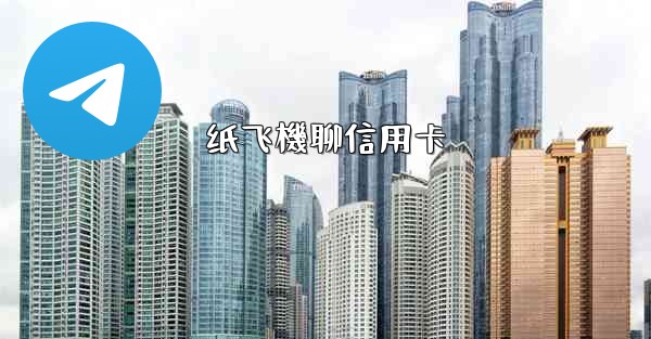 纸飞機聊信用卡