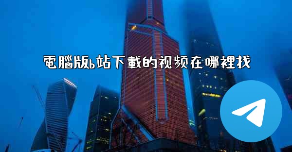 電腦版b站下載的视频在哪裡找