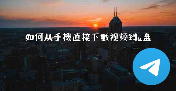 如何从手機直接下載视频到u盘