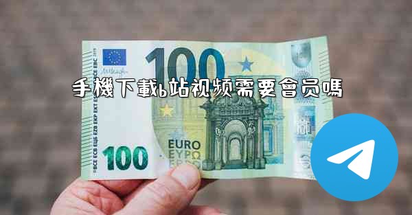 手機下載b站视频需要會员嗎