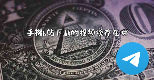 手機b站下載的视频缓存在哪