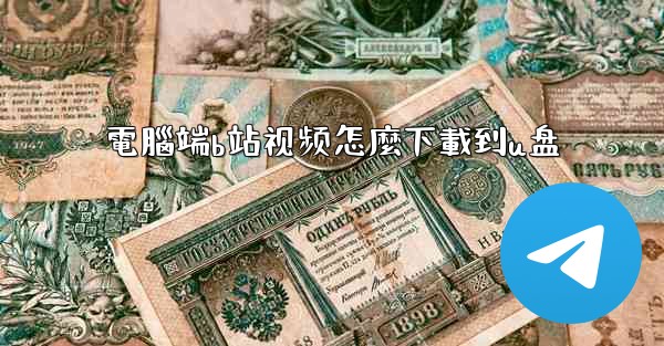 電腦端b站视频怎麼下載到u盘