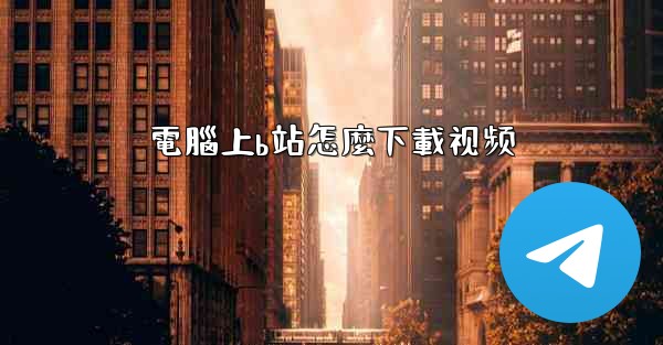 電腦上b站怎麼下載视频