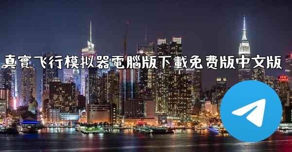 真實飞行模拟器電腦版下載免费版中文版