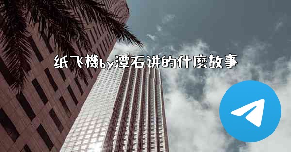 纸飞機by潭石讲的什麼故事