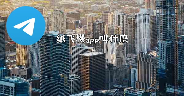 纸飞機app叫什麼