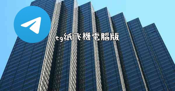 tg纸飞機電腦版