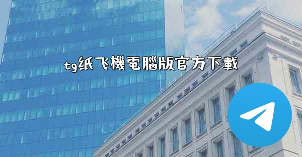 tg纸飞機電腦版官方下載