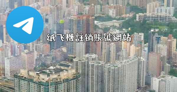 纸飞機註销賬號網站