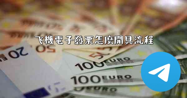 飞機電子發票怎麼開具流程