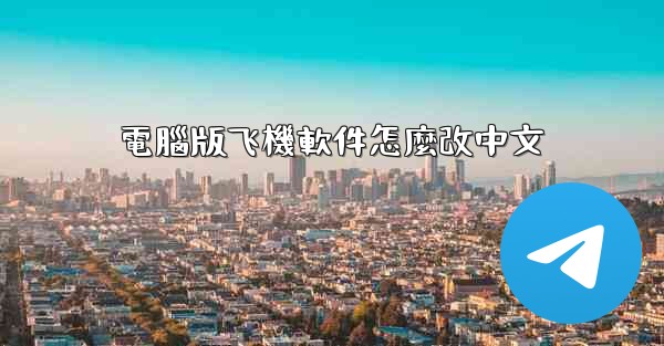 電腦版飞機軟件怎麼改中文