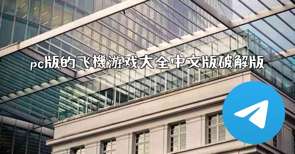 pc版的飞機游戏大全中文版破解版