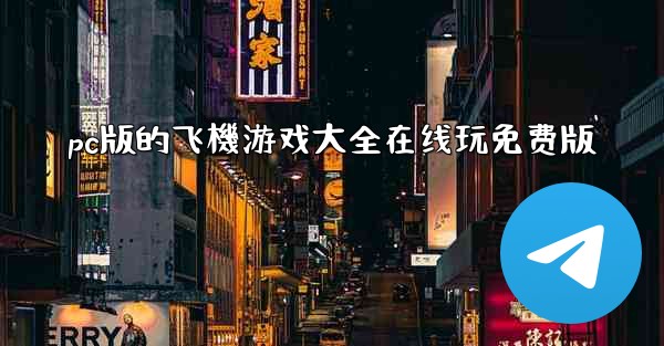 pc版的飞機游戏大全在线玩免费版