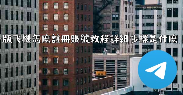 國外版飞機怎麼註冊賬號教程詳細步驟是什麼