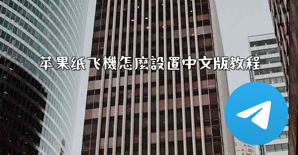 苹果纸飞機怎麼設置中文版教程