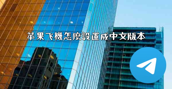 苹果飞機怎麼設置成中文版本