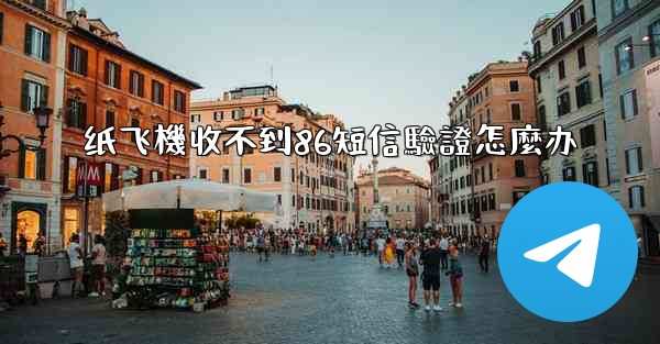 纸飞機收不到86短信驗證怎麼办