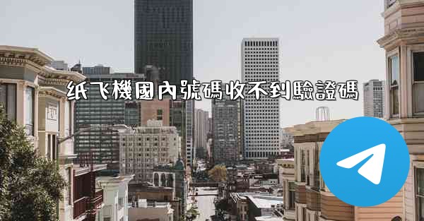 纸飞機國內號碼收不到驗證碼