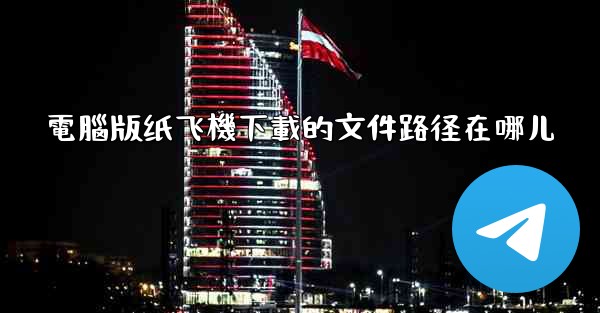 電腦版纸飞機下載的文件路径在哪儿