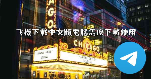 飞機下載中文版電腦怎麼下載使用