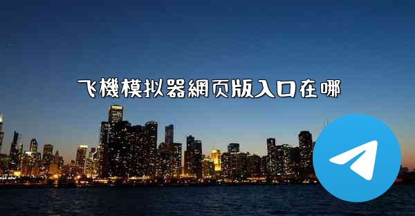 飞機模拟器網页版入口在哪