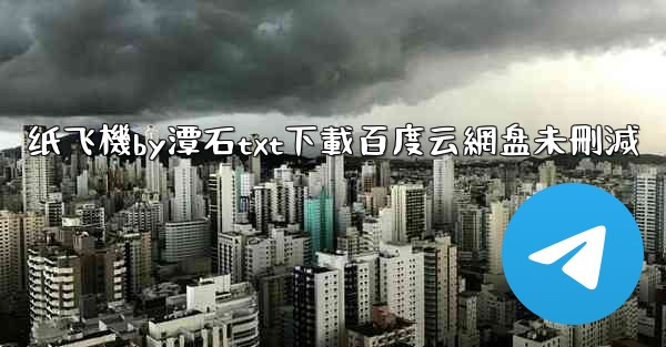 纸飞機by潭石txt下載百度云網盘未刪減