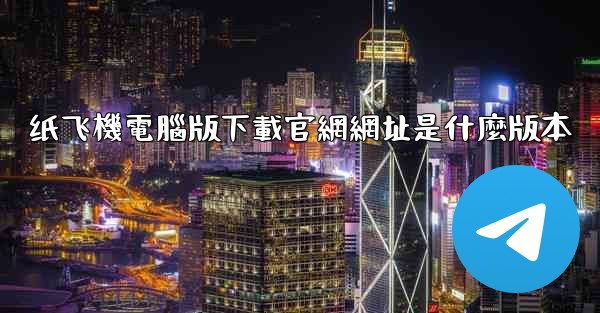 纸飞機電腦版下載官網網址是什麼版本