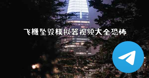 飞機坠毁模拟器视频大全恐怖