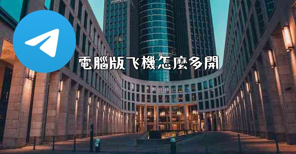 電腦版飞機怎麼多開