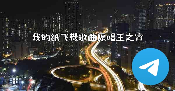 我的纸飞機歌曲原唱王之睿