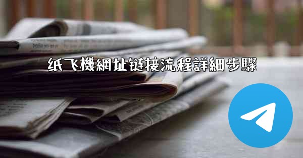 纸飞機網址链接流程詳細步驟
