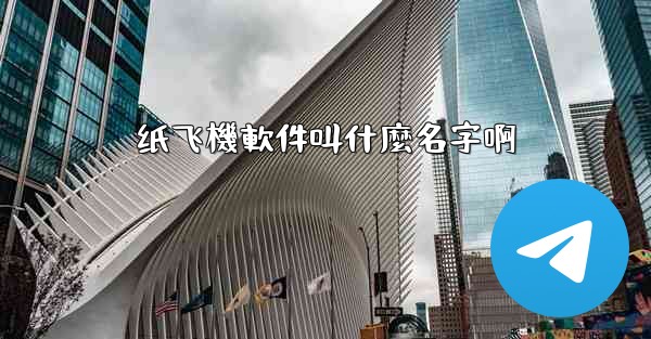 纸飞機軟件叫什麼名字啊