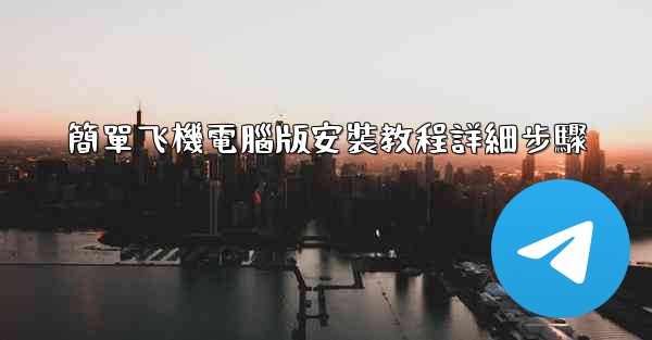 簡單飞機電腦版安裝教程詳細步驟