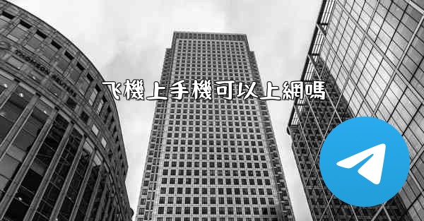 飞機上手機可以上網嗎